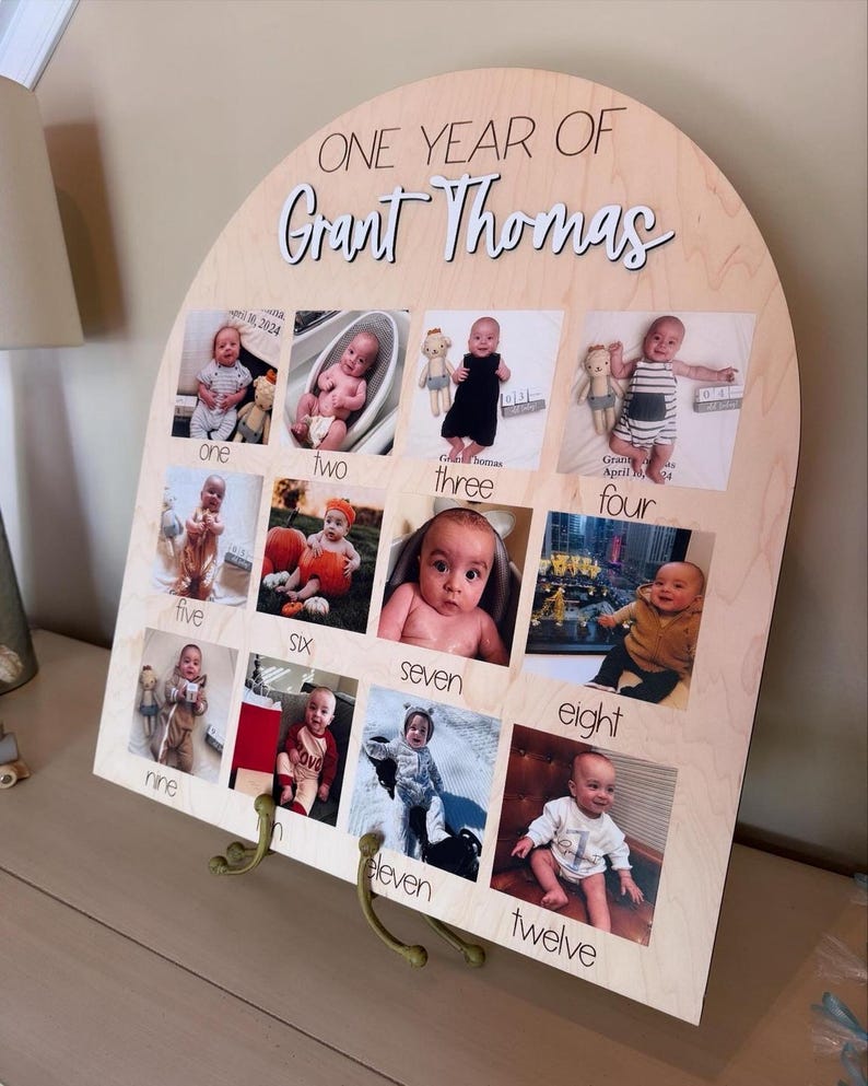 My First Year One Year of Photo Display