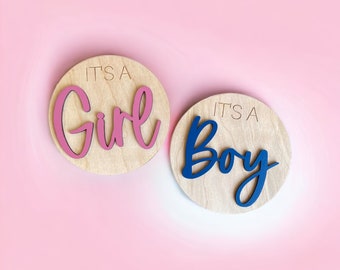 Surprise Gender Reveal Announcement Sign Its A Girl It's A Boy Photo Prop Gender Reveal Sign for Hospital Pregnancy Announcement Sign Photo