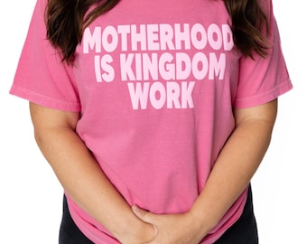 Maglietta da lavoro per la maternità nel Regno: maglietta Christian Mom Comfort Colors