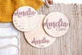 Wooden Birth Announcement Sign Baby Announcement Sign Hospital Footprint Sign Footprint ready baby name sign birth announcement stat sign