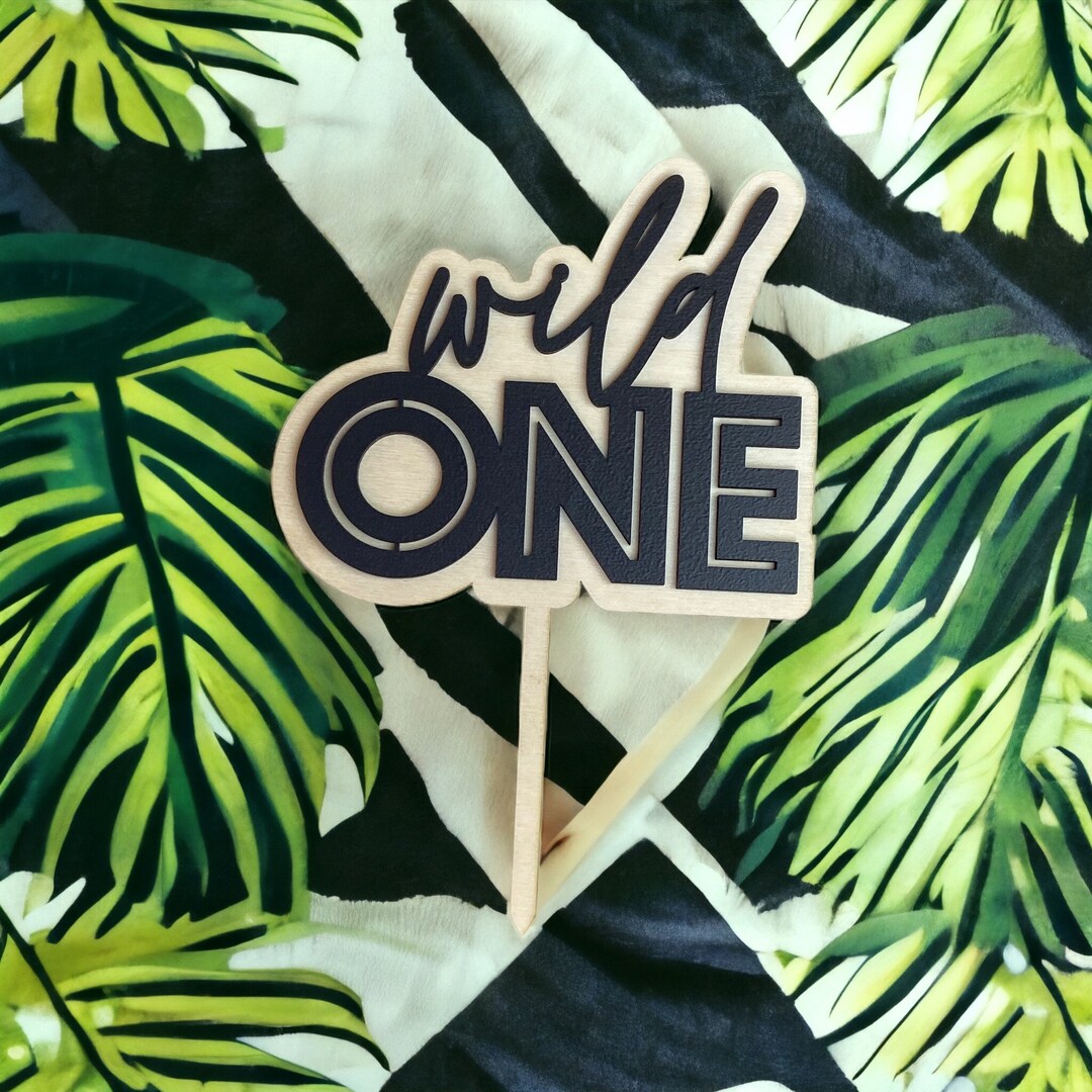 Wild ONE Cake Topper Birthday Tropical Theme First Birthday Party ...