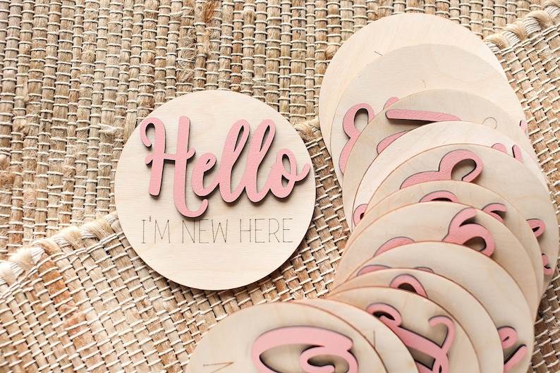 Wooden Birth Announcement Sign Baby Announcement Sign. Etsy