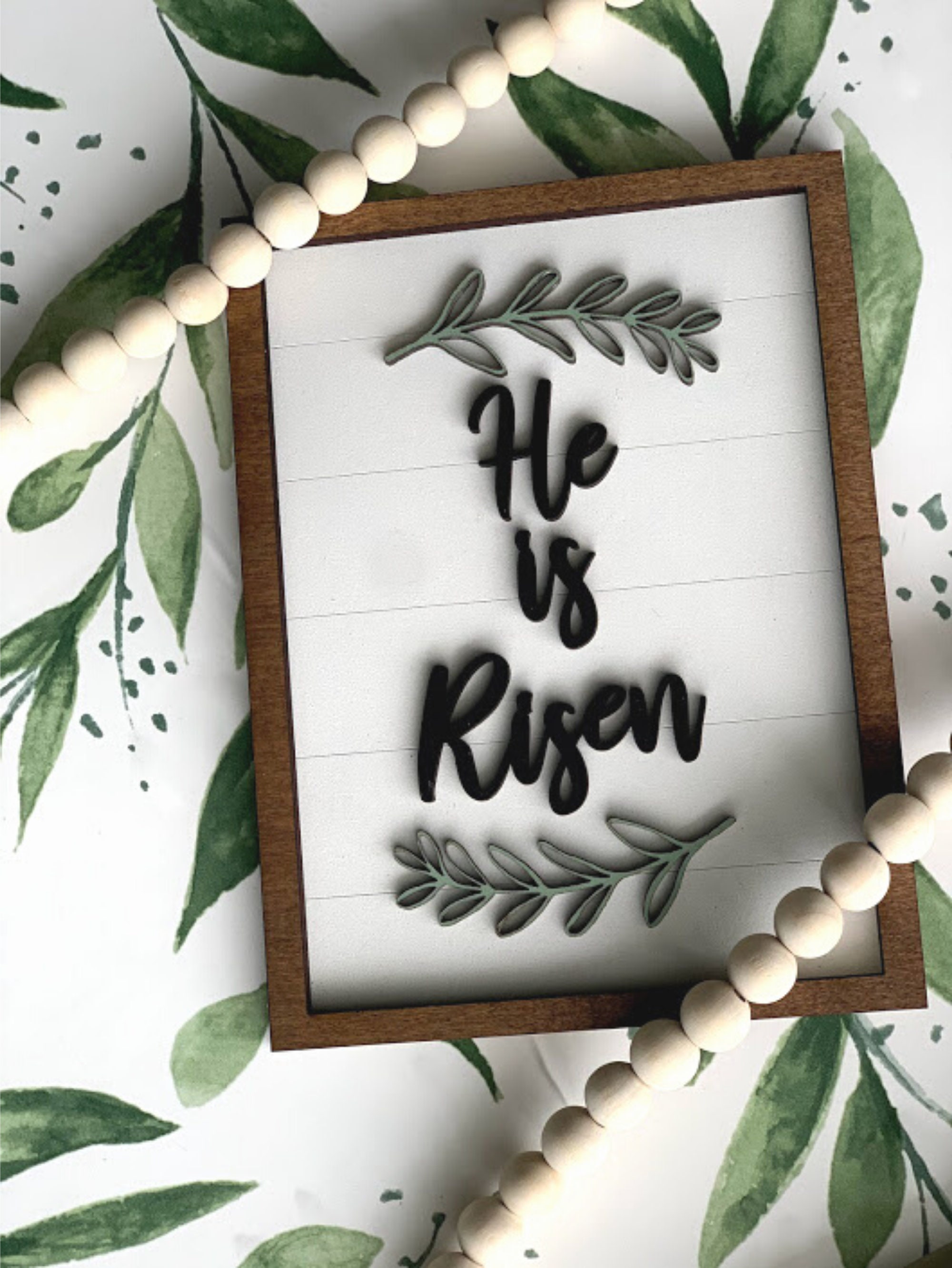Easter Home Decor Sign He is Risen Sign Easter Wall Decor Etsy