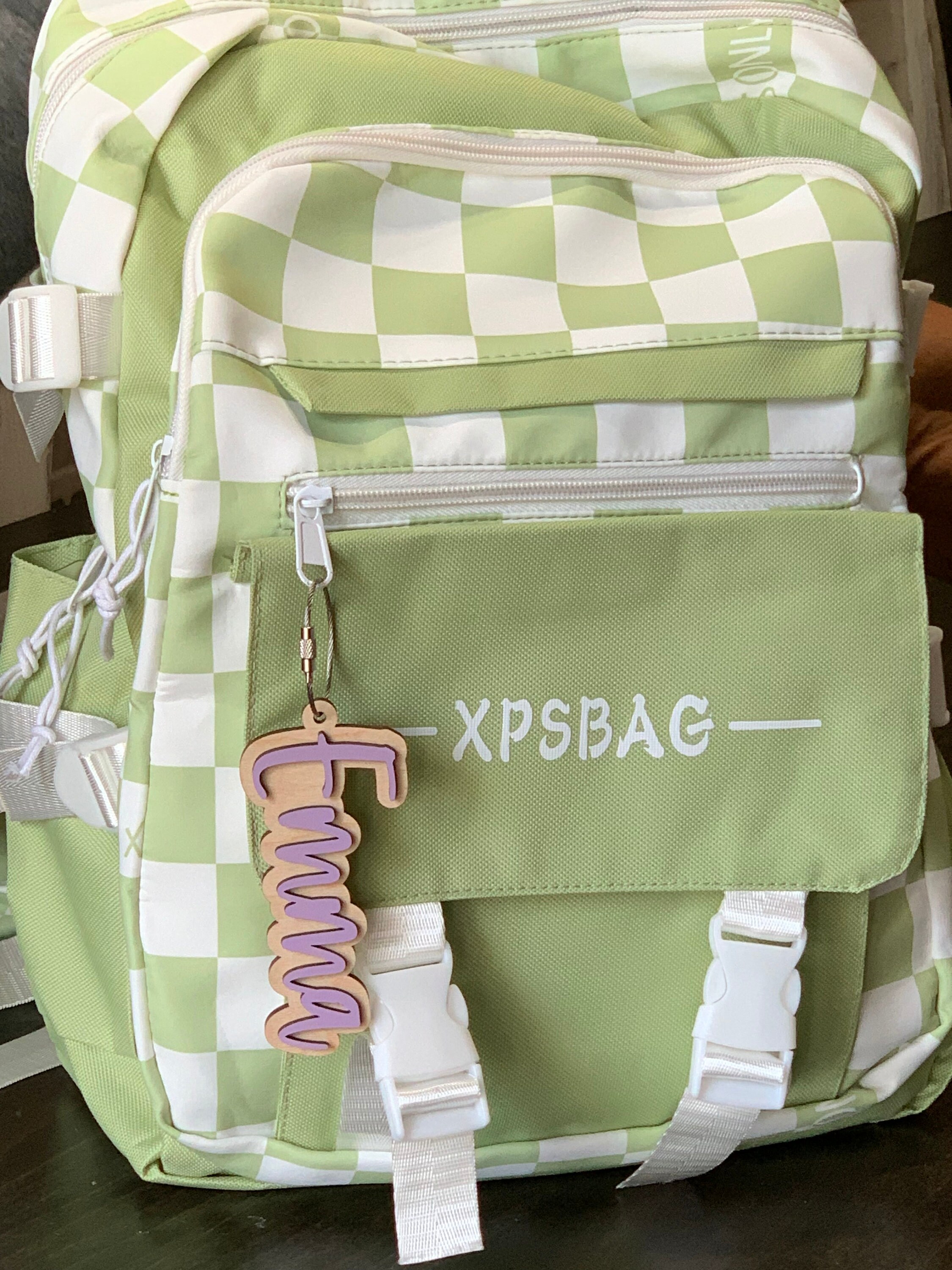 Backpack Tags Personalized Kids Keychains Personalized Keychain Wooden ...