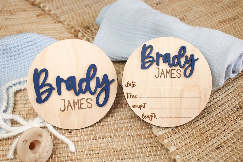 baby name sign announcement