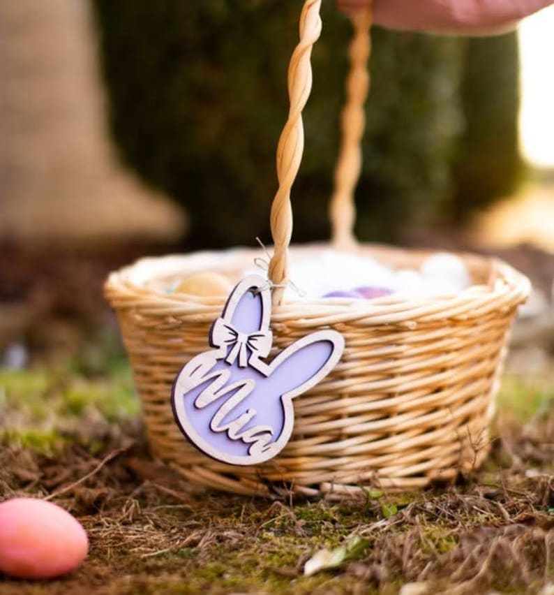 easter basket name tag