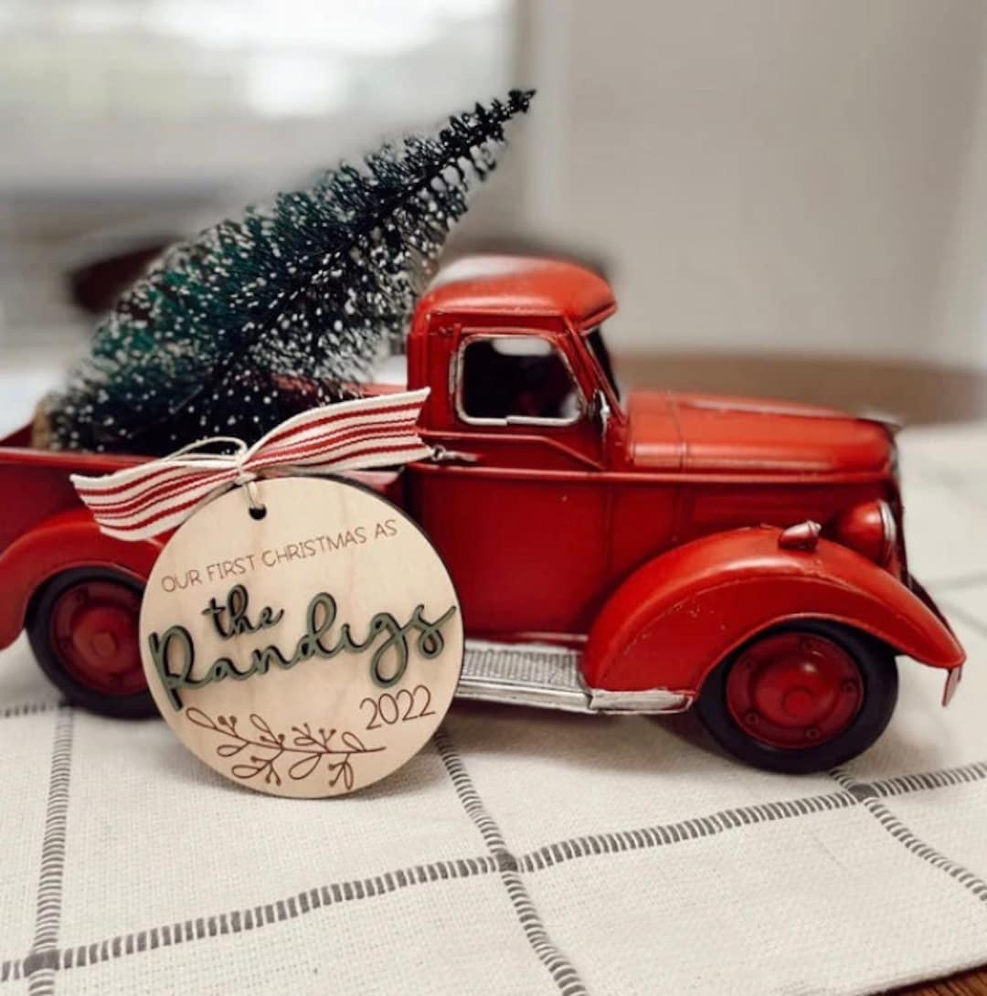 Our First Christmas Married Ornament 2024 Custom Wedding Ornament