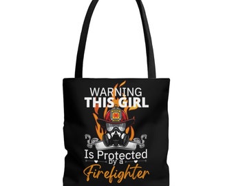 Irish Firefighter Canvas Tote Shoulder Bag Tote Bag For Womens Black 