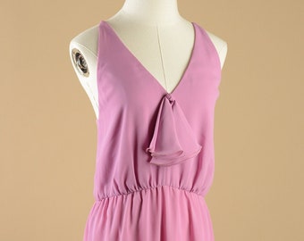 1970s Mini Pink Dress