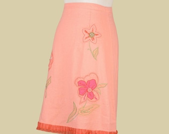 1990s Requirements Linen Blend Skirt