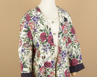 1980s Ultra Dress New York Floral Blazer