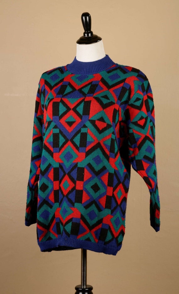 1980s Alfred Dunner Geometric Sweater