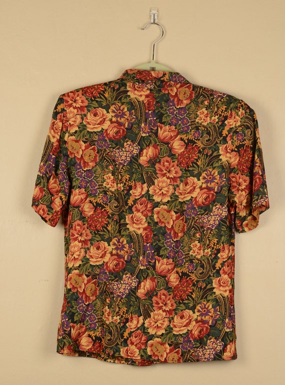 1980s JH Collectibles Floral Blouse - image 4