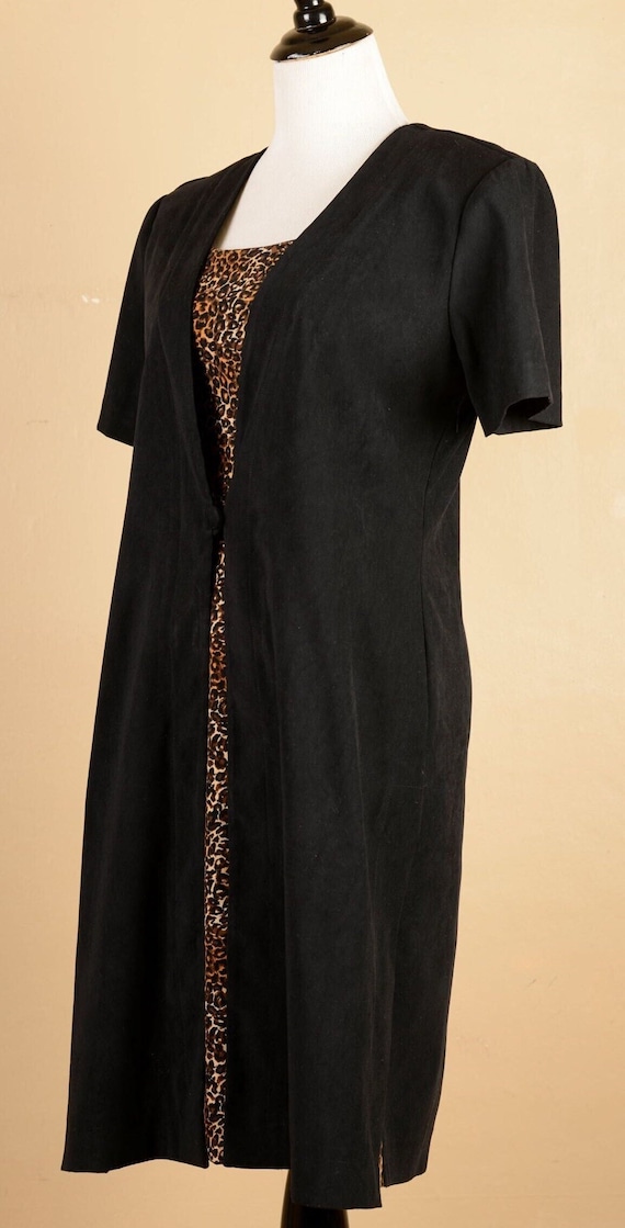 1980s Worthington Cheetah Print Dress