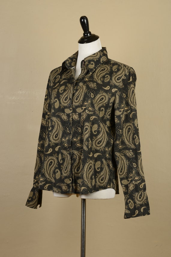 1990s Tommy Hilfiger Paisley Top - image 1