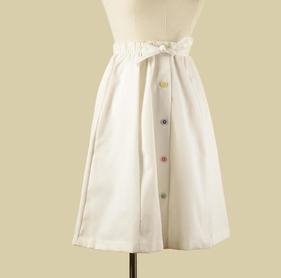 1970s Frog Tog White Skirt