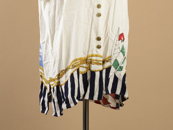 1990s Kathie Lee Nautical Blouse - image 3