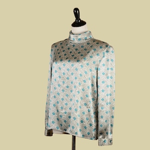 1980s Cross Country Fashions Paisley Blouse