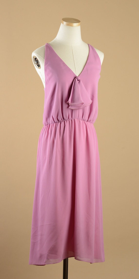1970s Mini Pink Dress