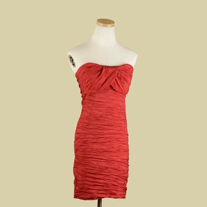 1990s JFW Just For Wraps Strapless Dress