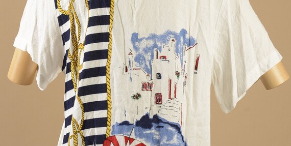 1990s Kathie Lee Nautical Blouse - image 5