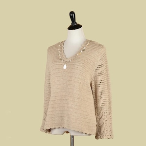 1990s Crocheted Lisa International Sweater