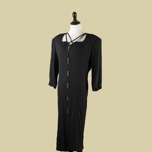 1980s City Lights Strappy Dress