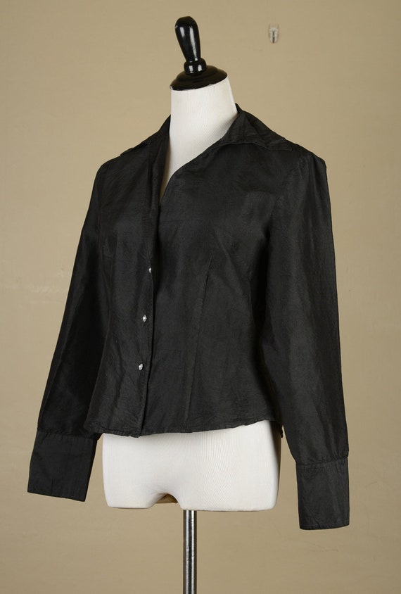 1990s Tracy M Silk Blouse