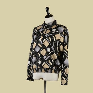 1980s Alfred Dunner Geometric Blouse