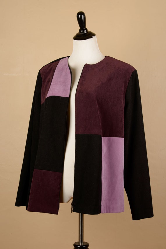 1990s Jennifer Moore Color Blocked Jacket