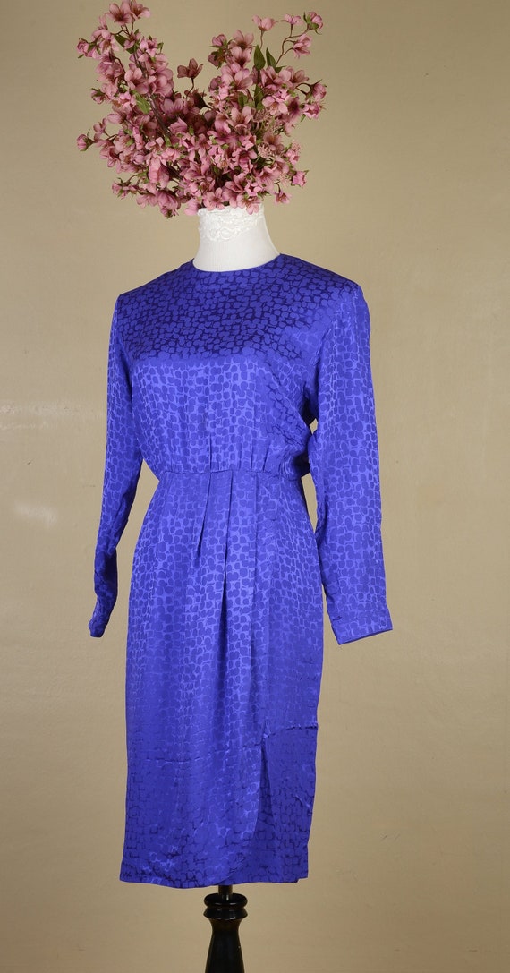 1980s Liz Claiborne Silk Wrap Dress