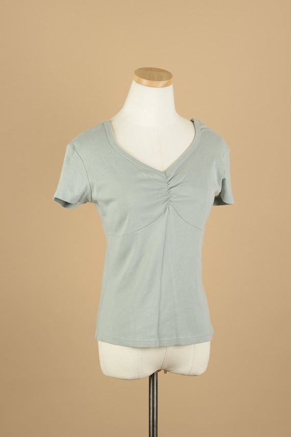 1990s Mint Green New Things Top - image 1