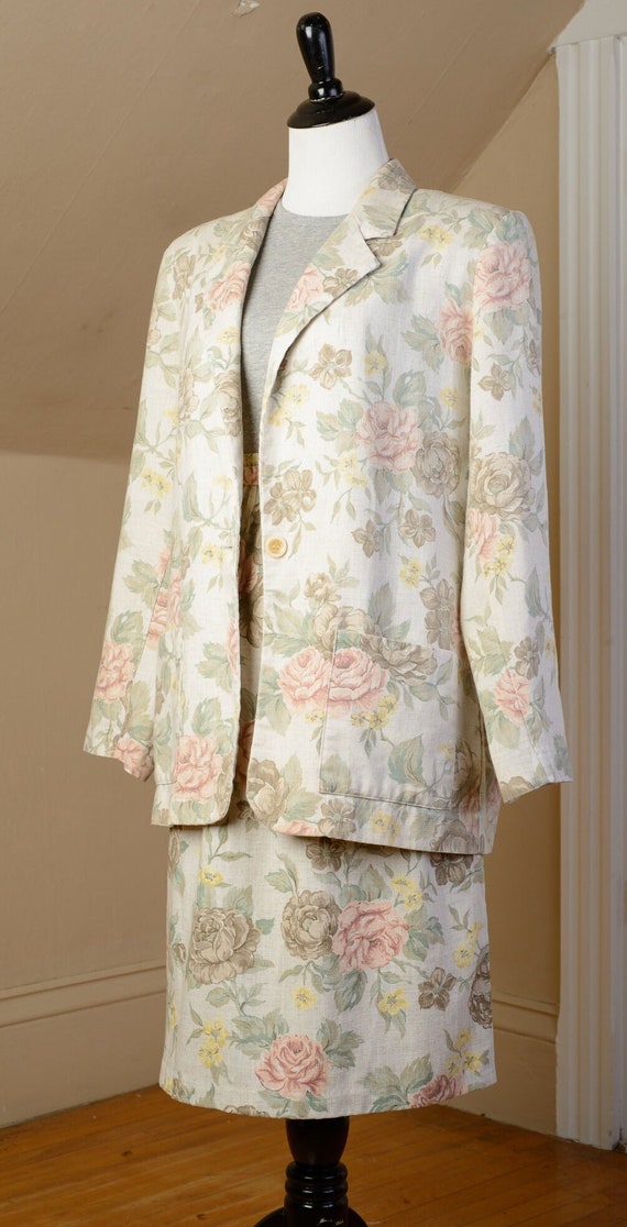 1990s ACT III Floral Suit