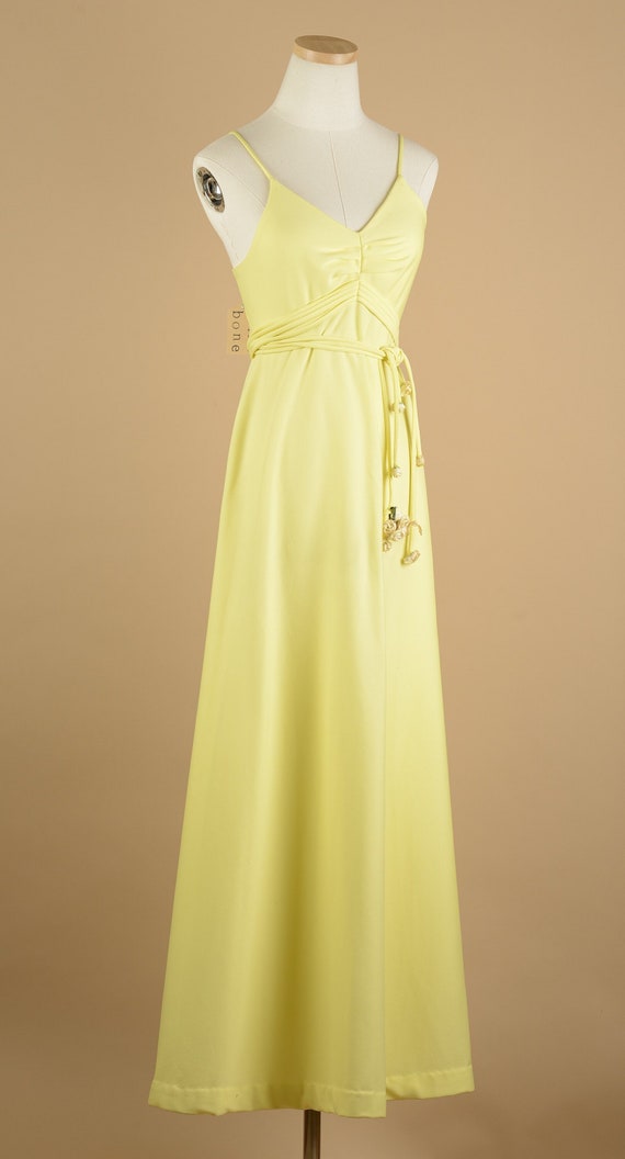 1970s Formal Yellow Gown