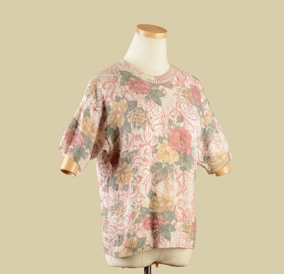 1990s United States Sweaters Floral Sweater
