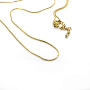 Thin Snake Necklace - 18K Gold plated, waterproof, woman jewelry, Christmas gift