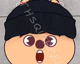 Ispirato a Stray Kids/Skzoo - DOOLSETNET - HAN Quokka - Han Jisung - Kpop FanArt - Stampa artistica digitale 5 x 7 pollici