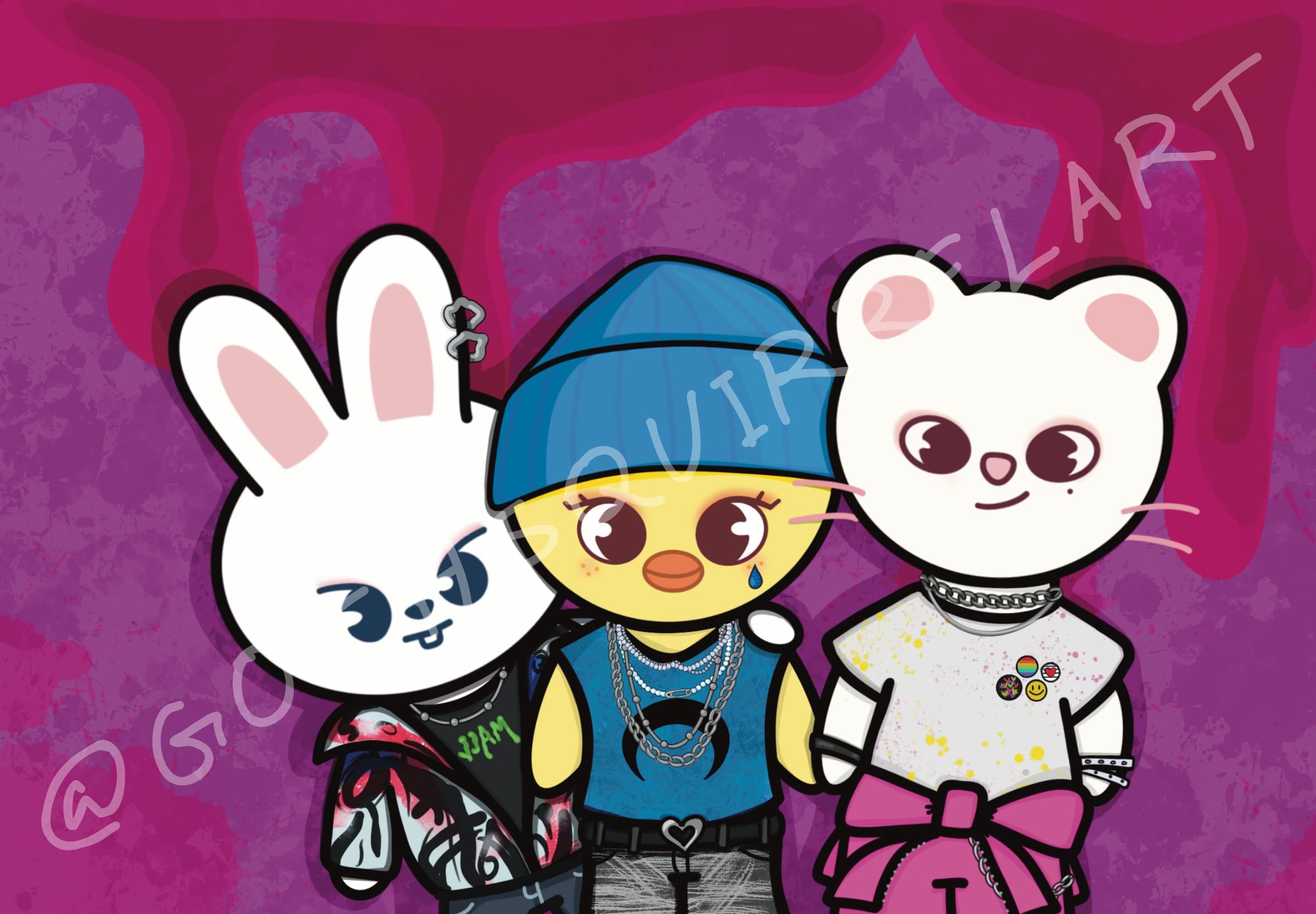 Stray Kids/skzoo Inspired - JJAM Danceracha - Lee Know, Felix