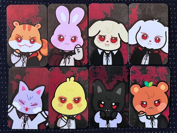 Ateez/aniteez Inspired - VAMPIRE SET - Fanmade Photocard Set - Etsy