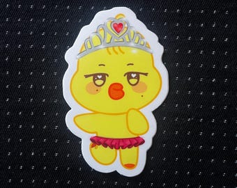Ispirato ad Ateez/Aniteez - PRINCIPESSA MINGI - bbyongMING - Mingi - KPop FanArt - Adesivo da 2"