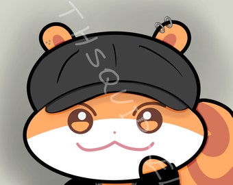 Ispirato ad Ateez/Aniteez - GOTH SQUIRREL - JJOONGrami - Hongjoong - KPop FanArt - Stampa artistica digitale 5 x 7 pollici