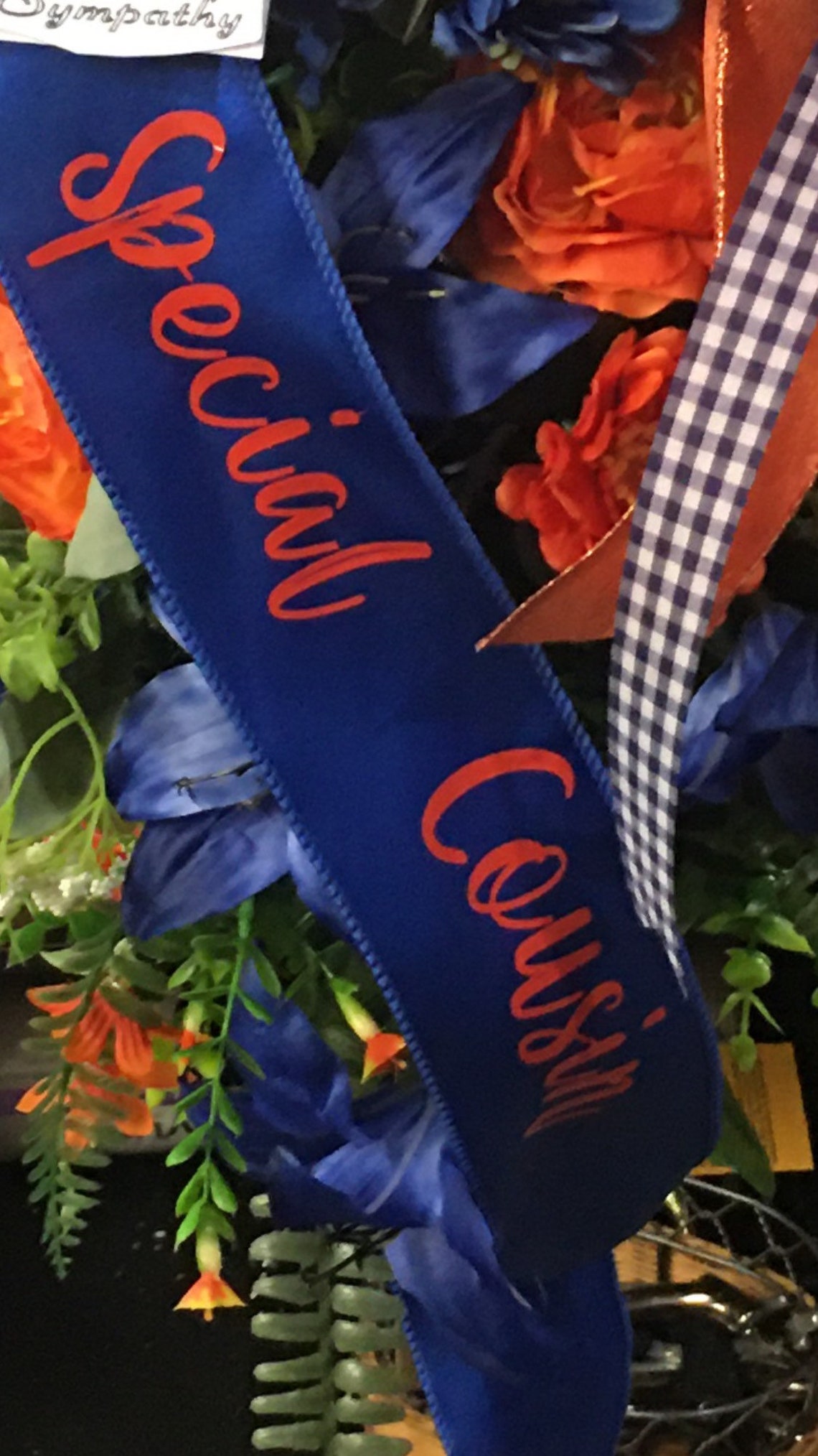 Funeral Memorial Ribbon Custom Printed With Your Message. Etsy