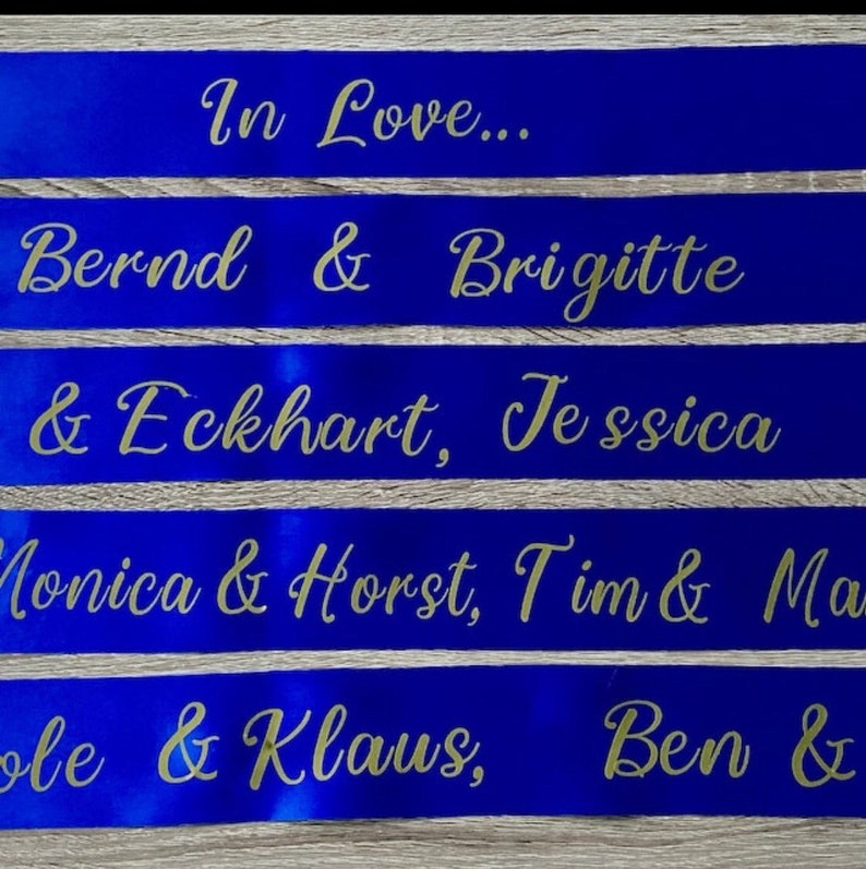 Funeral Memorial Ribbon Custom Printed With Your Message. Etsy