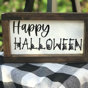 Happy Halloween Sign| Halloween Decor|Spider Web|Oct 31|DixieFarmDesignsLLC