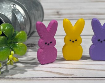 3D Printed Mini Peeps - CLASSIC Colors|Easter Decor|Bunny|Desk Decor|Peep Decor|Easter Basket Gift|Happy Easter|DixieFarmDesignsLLC