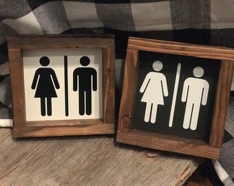 Bathroom Sign|Funny Bathroom Decor|Silly Sign|Bathroom Decor|Tier Tray|Bathroom People|Boy Girl Bathroom|Kid’s Bathroom|DixieFarmDesignsLLC