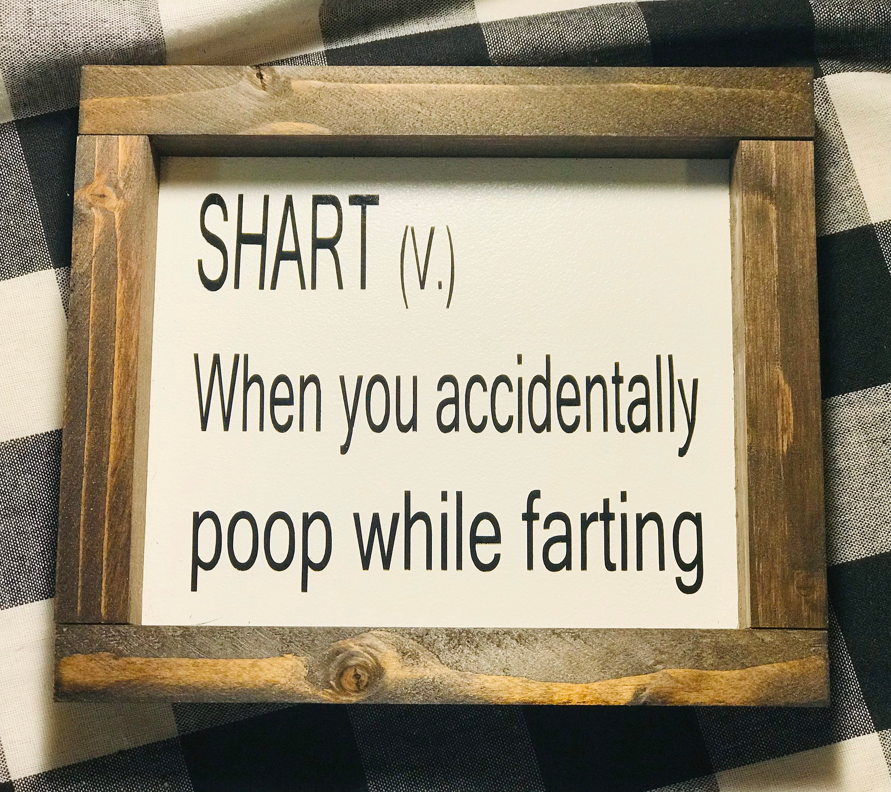 Farty Sharty Fart Signs|never Trust A Fart|shart Definition|bathroom Decor|silly ...