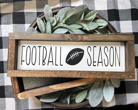 Football Season w/Football Sign|Football Decor|Football|Home Decor|DixieFarmDesignsLLC