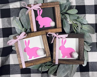 Bunny Cotton Tail Sign|Easter Decor|Happy Easter Sign|Happy Easter|Bunny|DixieFarmDesigns