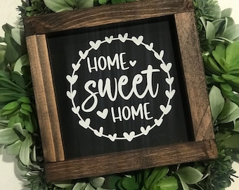 Home Sweet Home Sign|Farmhouse Decor|Home Decor|Rustic Sign|DixieFarmDesigns